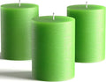 Set of 3 Pillar Candles 3" x 4" Unscented Handpoured Weddings, Home Decoration by MeltCandleCompany
