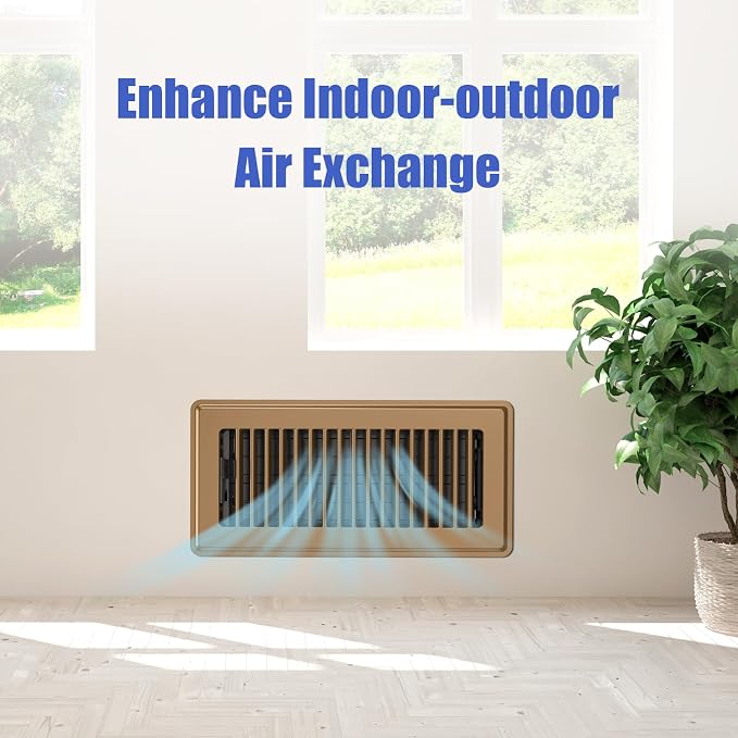 4x10 Floor Register Vent Covers, 10 Pack Brown Vent Covers - Image 6