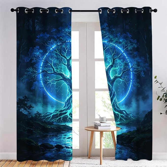 Tree of Life Curtains for Windows by Unknown