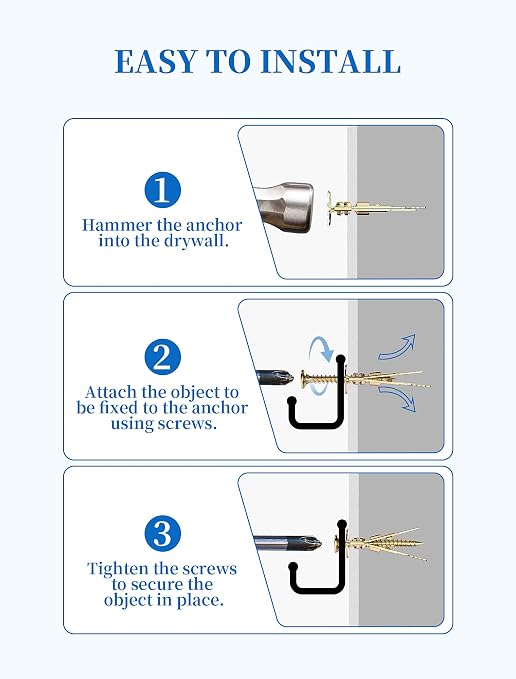 100 PCS Self Drilling Drywall Anchors - Image 6