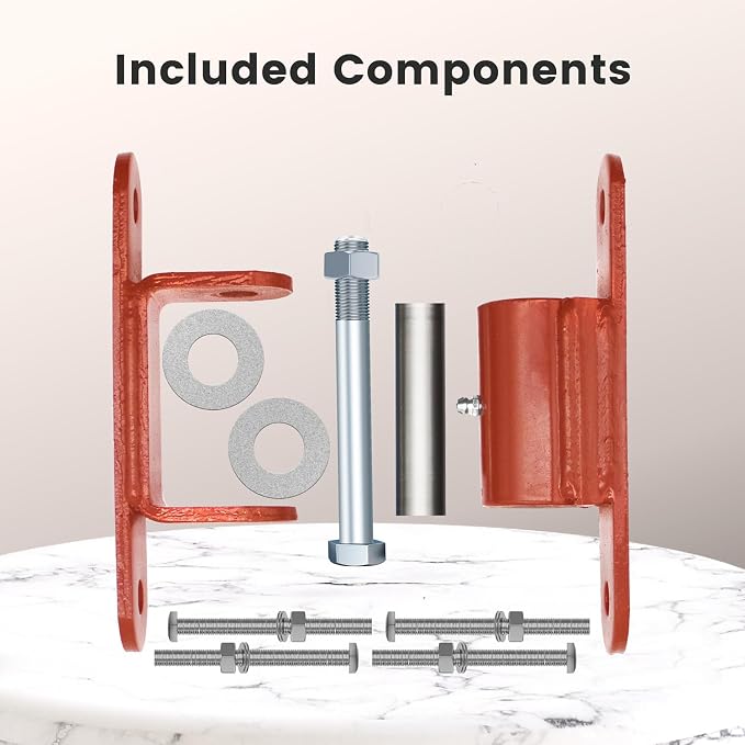 Heavy Duty Gate Hinges 7 Inch, 1000 LB Bearing Weld-On Bolt-On, 2 Pack | 1000 - Image 2