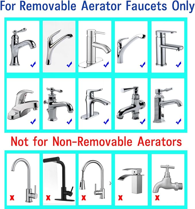 Faucet Aerator Adapter, M16.5 Male to 55/64" Male Adapter | Chrome Brass Faucet - Image 4
