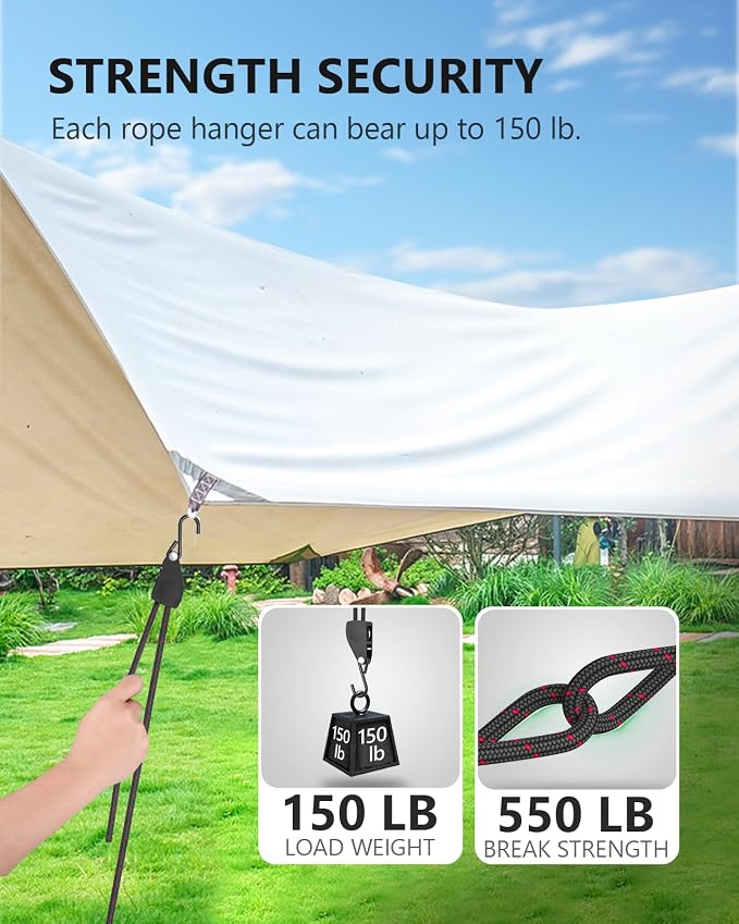 Kayak Straps Tie Downs 8 Pack Set, Adjustable Ratchet Tie Down Straps | Roof - Image 3