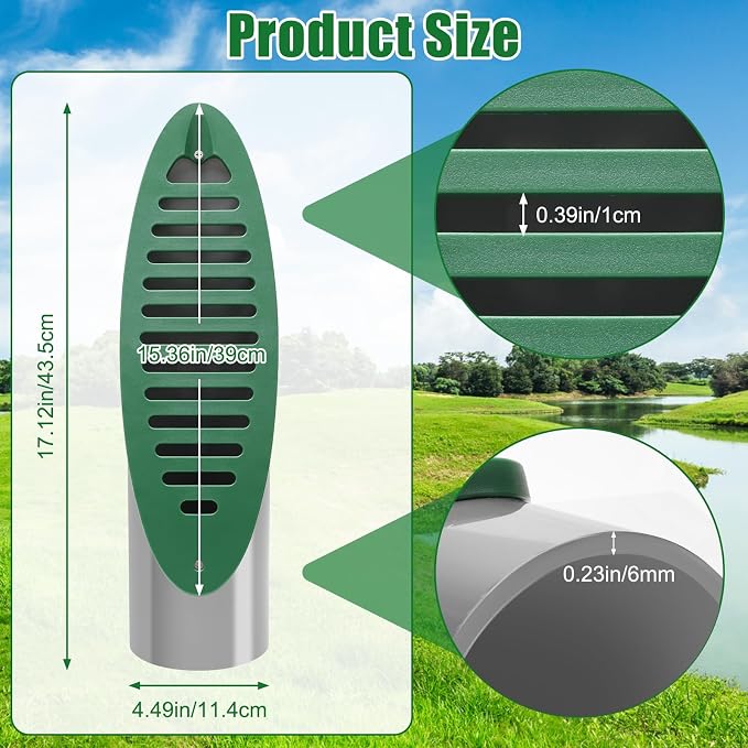 4” Angled Slope Drainage Pipe, Yard Drain Emitter Drainage Grate | 1P, - Image 2
