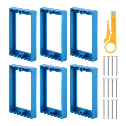 6pcs 3/4" Single Gang Outlet Box Extenders by Unknown