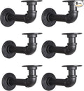 Industrial L Pipe Shelf Brackets by YCCO