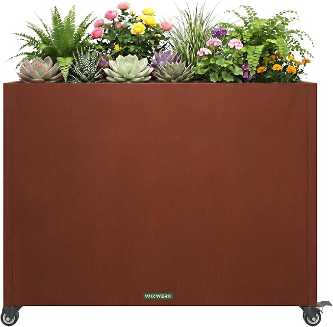 36 Inch Corten Steel Planter Box by Unknown