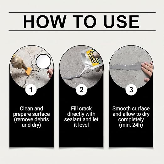 Waterproof Concrete Crack Filler & Sealant, Self Leveling Sealant | 100g - Image 8