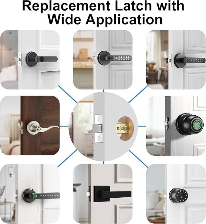 Foxgard Adjustable Deadlatch 2-3/8'' or 2-3/4'', Smart Door Knob Replacement - Image 3