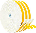 Yotache White Windows Doors Insulation Seal Tape 3 Rolls 1/2" x1/8" | Adhesive by yotache