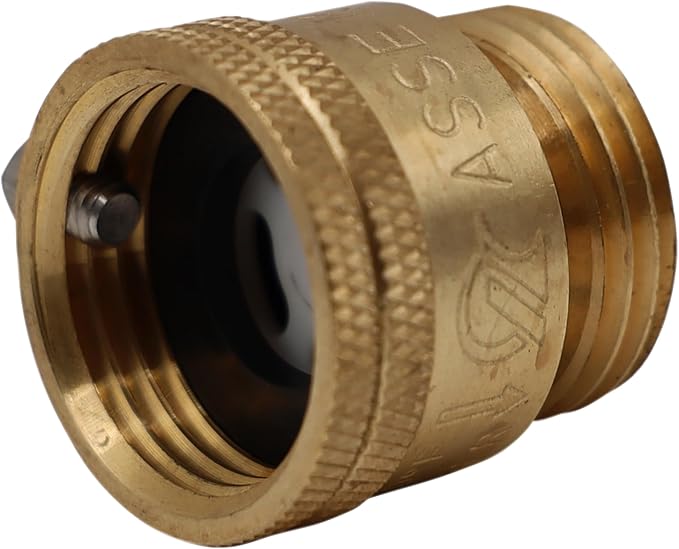Vacuum Breaker 3/4 Inch Solid Brass Hose Bib Backflow Preventer by JBProducts