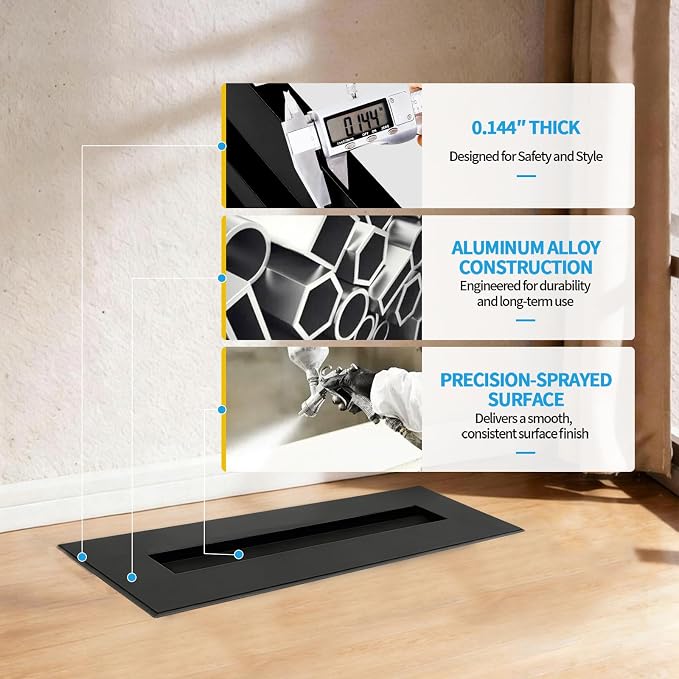 12x2 Modern AC Vent Cover, Decorative Air Vent Register Grille - Image 5