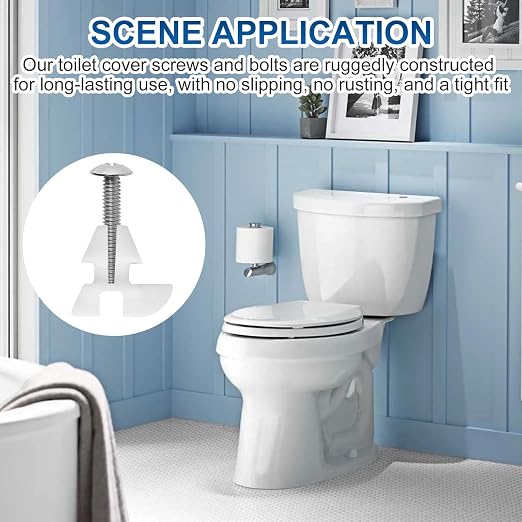 Toilet Seat Screws & Bolts for Kohler 1133024 Hardware Pack, Compatible - Image 4
