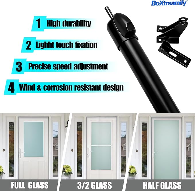 Storm Door Closer&Screen Door Closer Kit, Equipped - Image 2