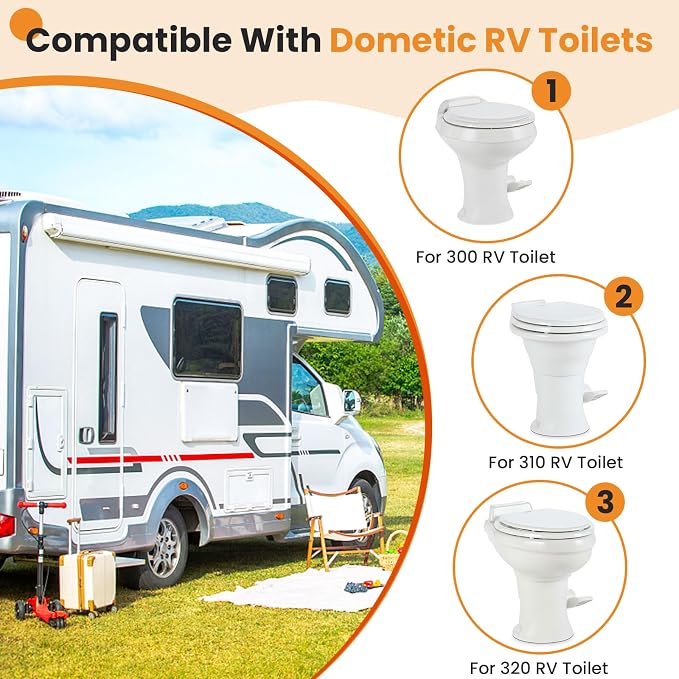 385345892 Waste Ball Seal Kit For RV 320 300 R34120 Toilet Seal Replaces - Image 4