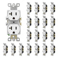 ThunderWay Duplex Electrical Receptacle Outlets, 20Amp 125V Heavy-Duty Wall by ThunderWay