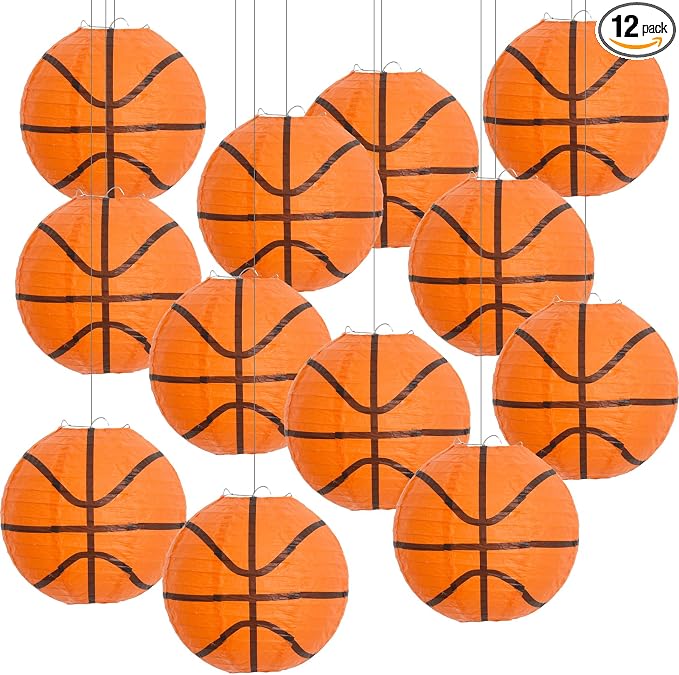 BEISHIDA 8 Inch Basketball Paper Lanterns Hanging Round Chinese Lantern | by Beishida