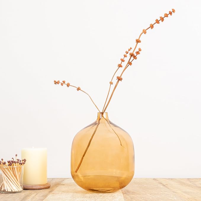Modern Clear Tinted Glass Vase - Image 5