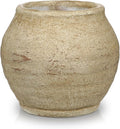Briful Rustic Ceramic Decorative Vase, Farmhouse Textured Tabletop Vase | Wabi by Briful