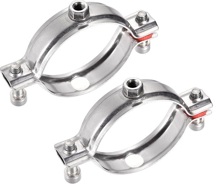 uxcell Wall Ceiling Mount Pipe Supports, 304 Stainless Steel Adjustable Pipe by uxcell