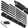 24pcs 4040 Straight Connector Corner Bracket Joint Plate Black | 4040 Hardware by SeekLiny