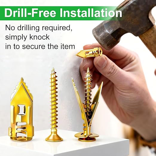 Twidec/Drilling Drywall Anchors and Screws Assortment Kit and Heavy Duty Toggle - Image 5