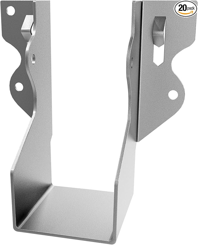 20 Pcs 2X4 Joist Hanger Tie Brackets 18 Gauge Galvanizing Face Mount Joist by Herbert-fty