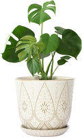 Gepege 10 Inch Ceramic Plant Pot by Gepege