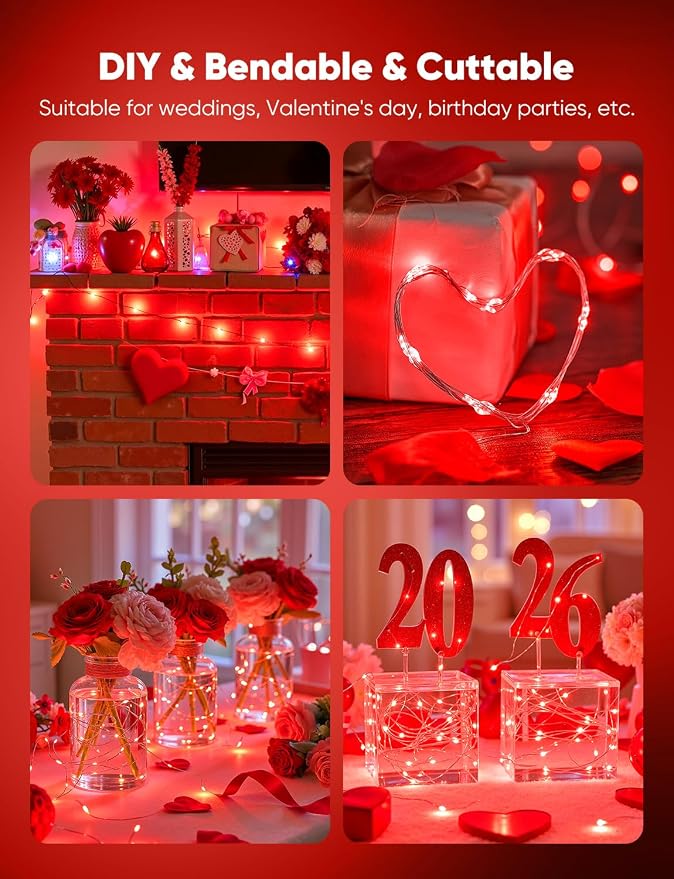 Brightown 12 Pack LED Fairy Lights, Waterproof, 7 Feet, 20 LEDs, Battery - Image 4