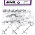 Swpeet 18 Set M4 M5 M6 Eye Bolt Toggle Bolts and Wing Nut Kit by Swpeet