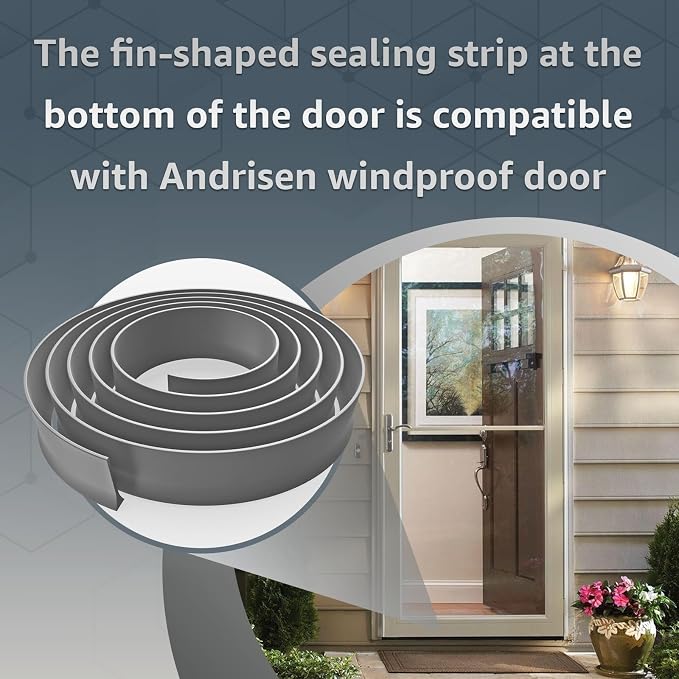 2Pcs Replacement for Andersen Storm Door Botton Sweep Fin Weatherstrip | - Image 3