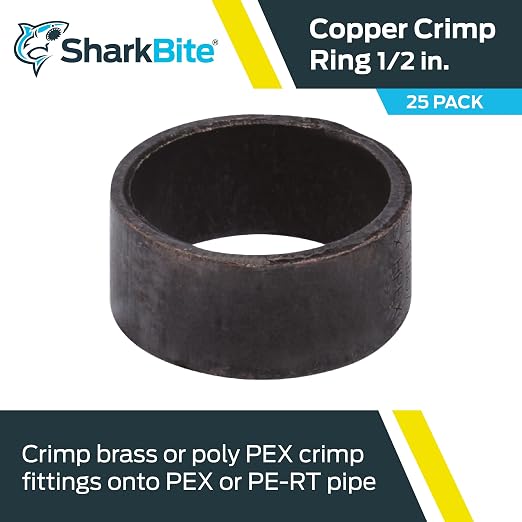 SharkBite 1/2 Inch Copper Crimp Rings, PEX Pipe - Image 2