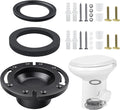 RV Toilet Seal & 3 Inch Socket Floor Flange Kit by WELCOMETOVYPART