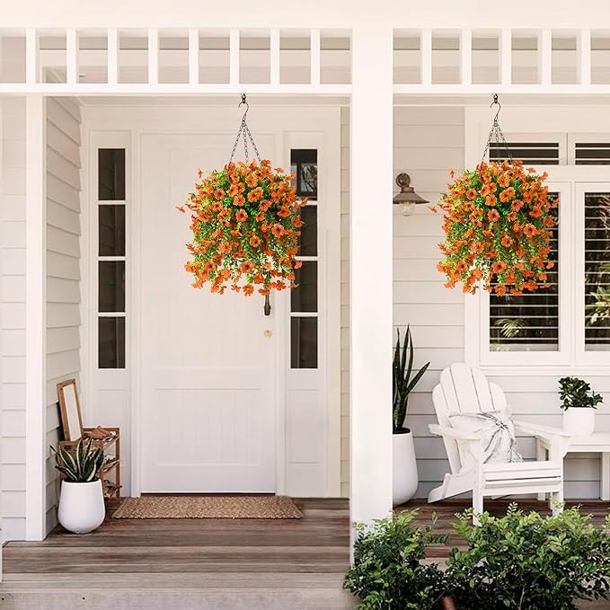 ZFProcess Artificial Hanging Flowers Plants - Image 5