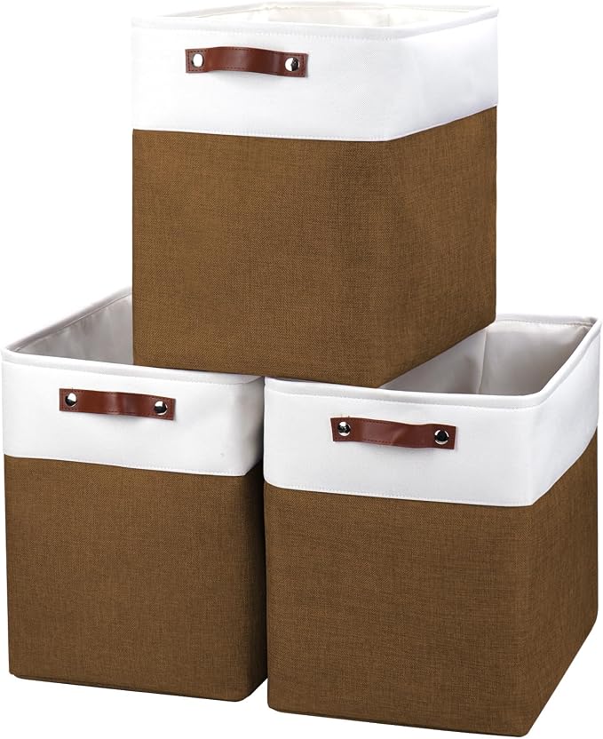 Large Fabric Storage Baskets | 50L Storage Bins, Decorative Linen Closet Baskets by Bagnizer