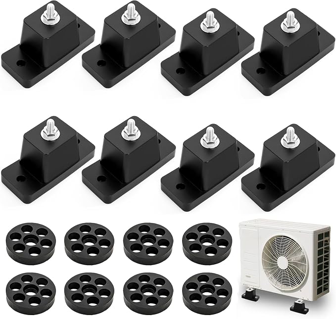 WRINGKIT 8 Pack Rubber Vibration Isolator Mounting Bracket, Anti Vibration | by WRINGKIT