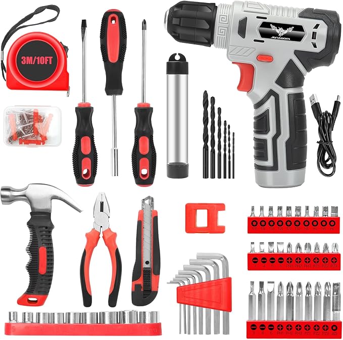 JENABOM Tool Set, 146-Piece Home Tool Kit - Image 2