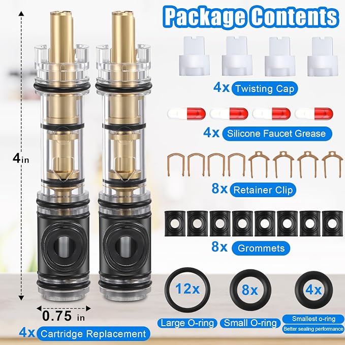 Enhon 4 Pack Dual Seal Cartridge Replacement Compatible - Image 7