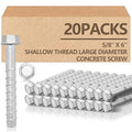 Tandefio 20 Pack 5/8 x 6 Concrete Anchors and Screw Kits Galvanized | Large by Tandefio