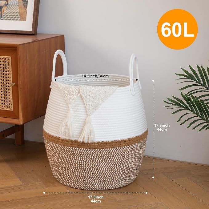OIAHOMY 60L Blanket Basket - Image 2
