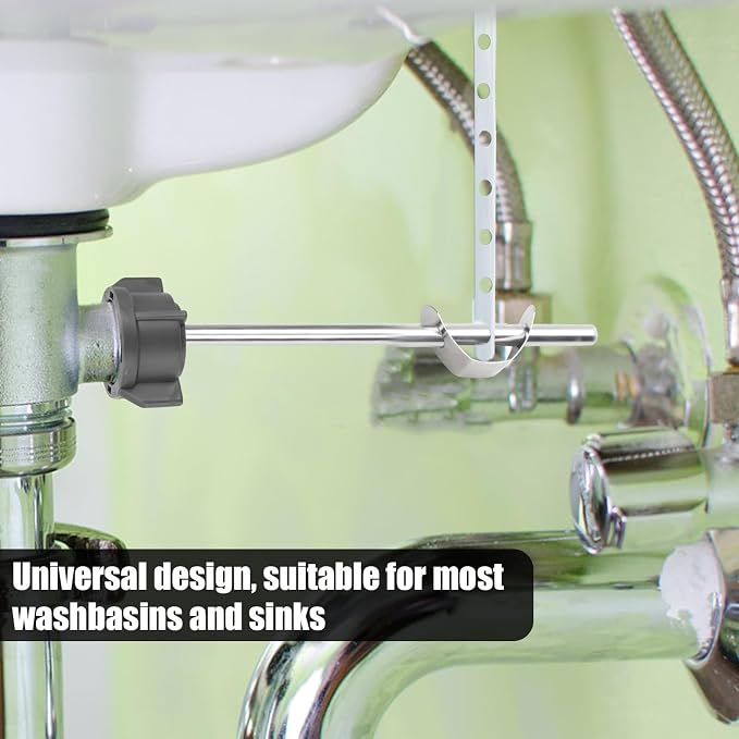 XIHIRCD 3pcs Universal Sink Drain Parts, Lavatory Pop Up Center - Image 6