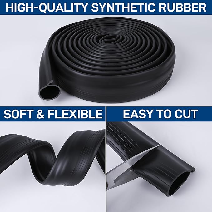20 FT Garage Door Bottom Seal Rubber 0.19" P Bulb Bottom Garage Weather - Image 5