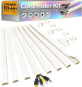 113.4in Cord Hider Kit, Cord Covers by Wuitaouy
