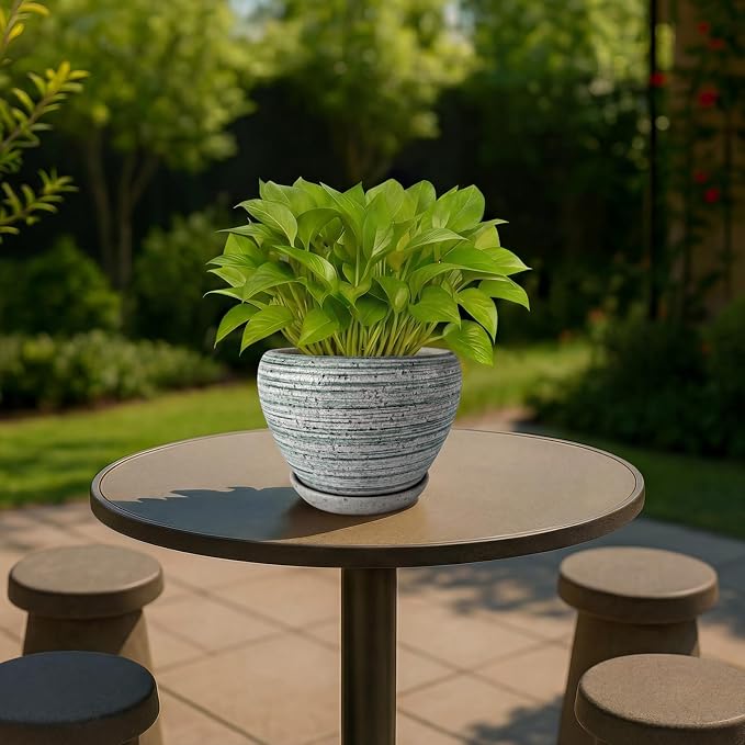 Deep Dream 6 Inch Plant Pots- Ceramic Planter Pot - Image 3