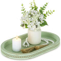 Hanobe 15" Sage Green Decorative Trays by Hanobe