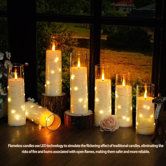 Nimiko Flickering Flameless LED Candles, Battery Operated Candles 24 Pcs - Image 5