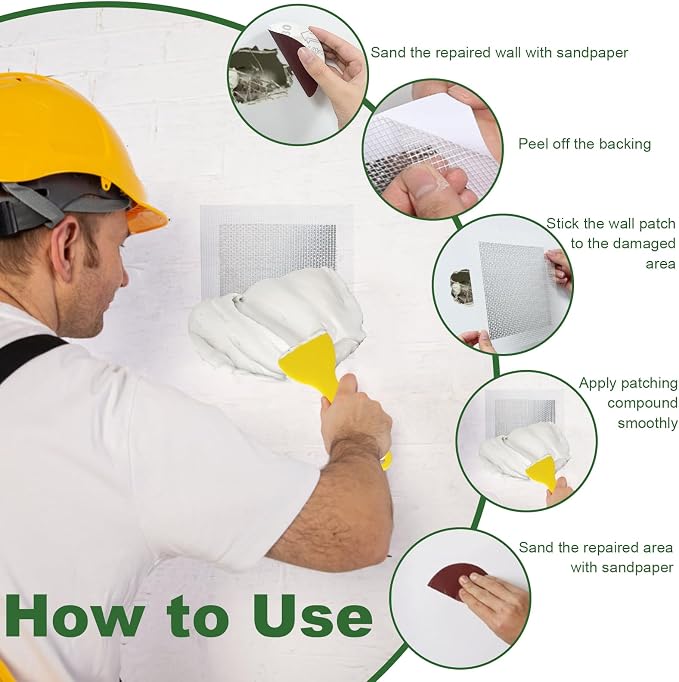 Drywall Repair Kit, Dry Wall Web Repair Patch Kits - Image 5