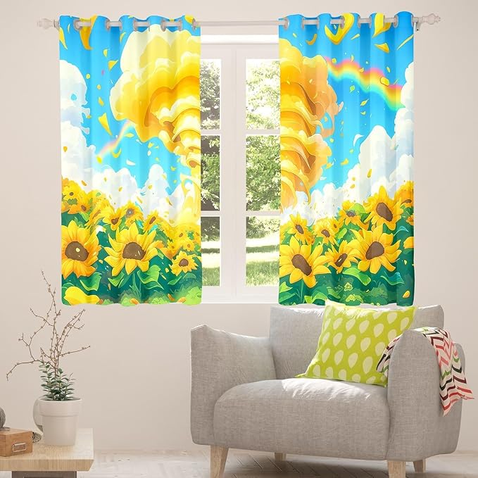 jejeloiu 3D Tornado Blackout Shades Window Treatments Natural Disaster Window - Image 4