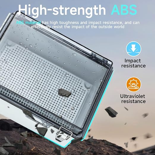 Junction Box Outdoor Waterproof Electrical Box IP67 ABS Project Enclosure | - Image 4