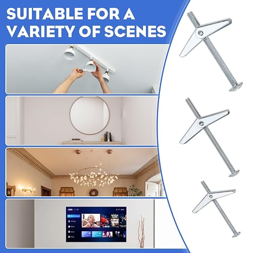 30PCS Wall Anchors for Drywall Heavy Duty, Hollow Wall Anchors, Toggle Anchors - Image 7